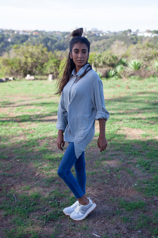 Blaire Metallic Grey + Silver