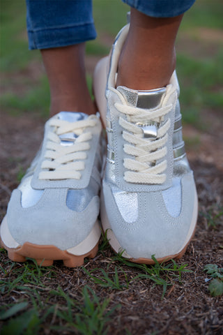 Blaire Metallic Grey + Silver