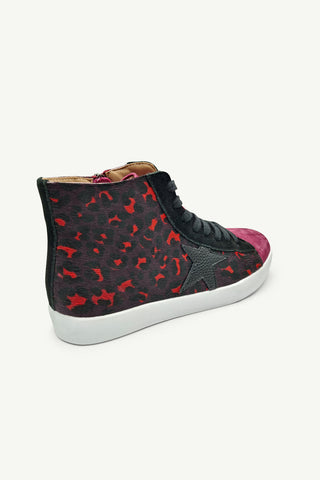 Blayke Burgundy Leopard