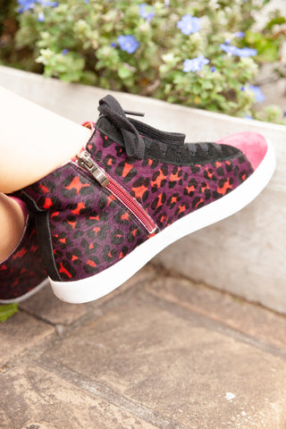 Blayke Burgundy Leopard