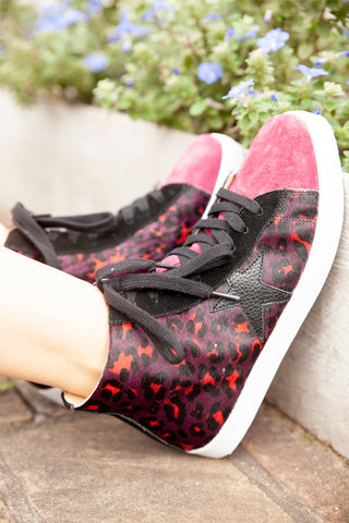 Blayke Burgundy Leopard