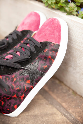Blayke Burgundy Leopard