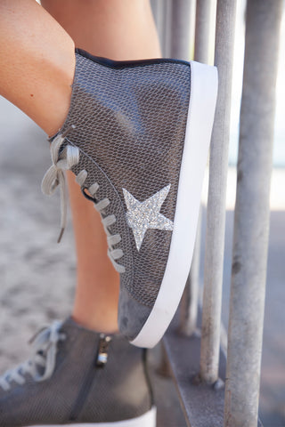 Blayke Grey Snake + Glitter
