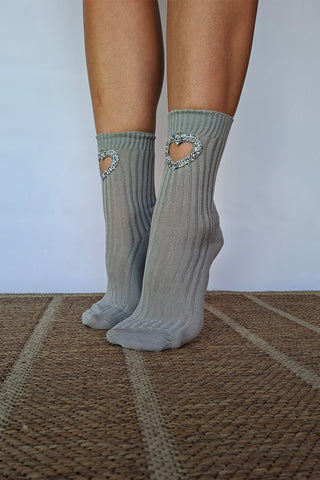 Crystal Heart Grey