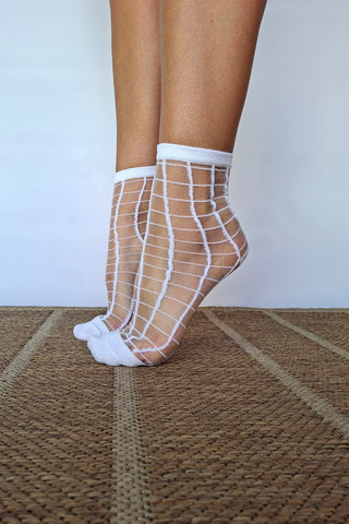 Gride Glam White Inverse Square