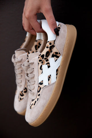Lumi Leopard, Beige + White