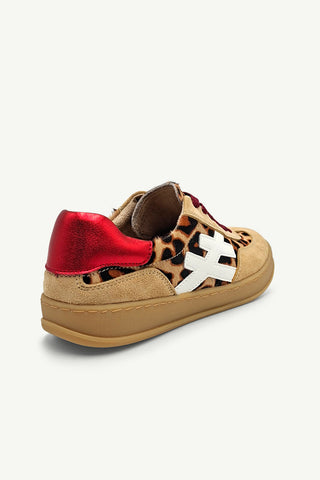 Lumi Leopard, White + Red