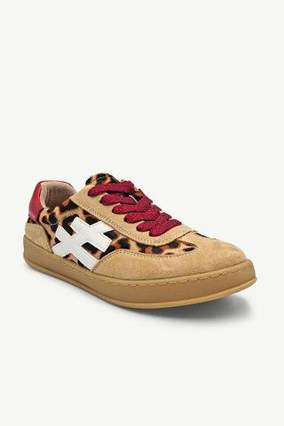 Lumi Leopard, White + Red