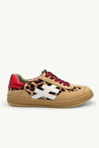 Lumi Leopard, White + Red