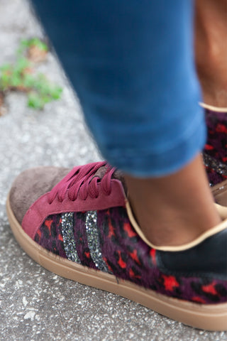 Palmero Burgundy Leopard