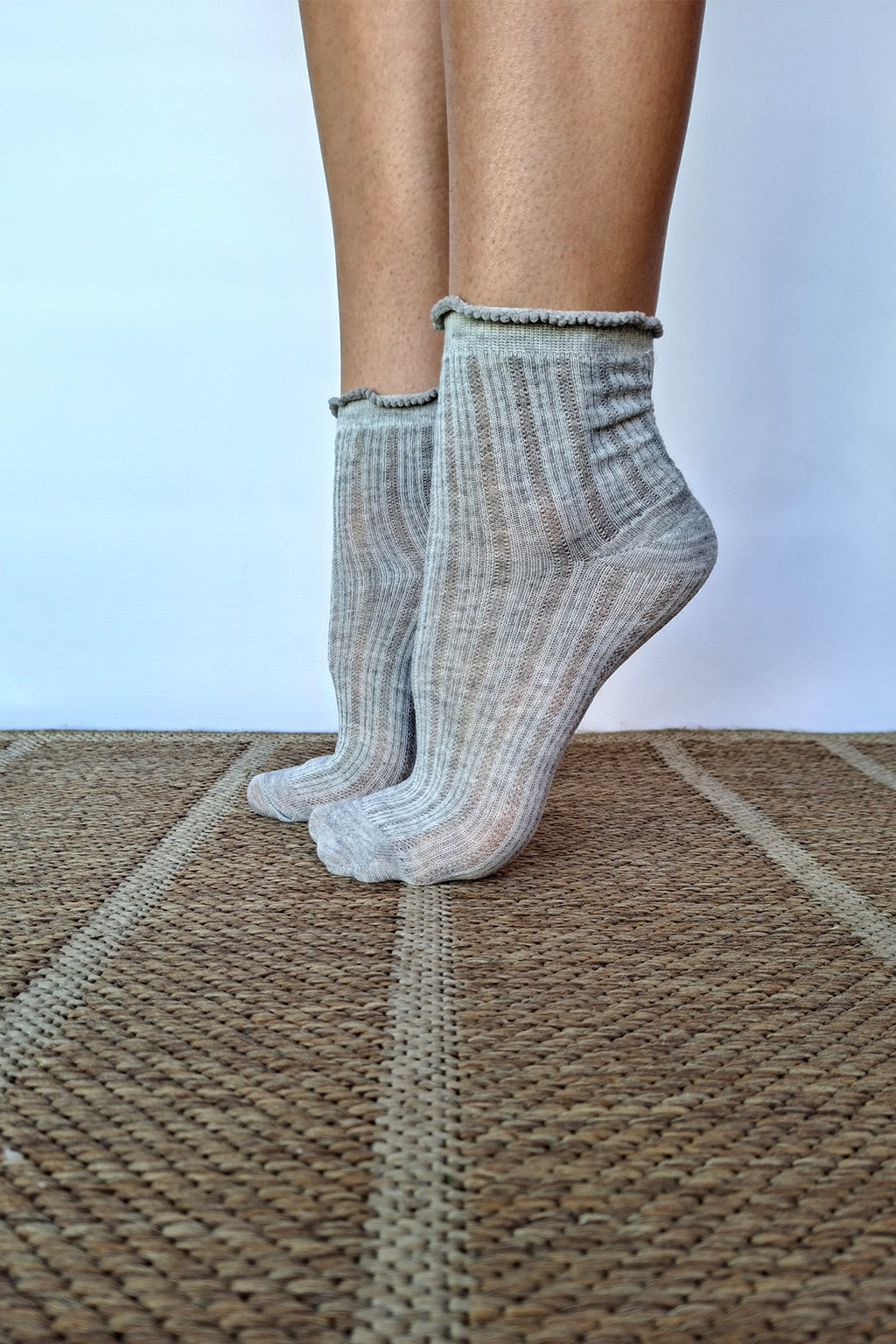 Ruffle Top Grey – Julz Shoes