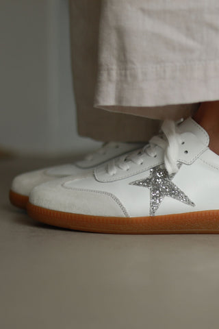 Shiloh White + Silver Glitter