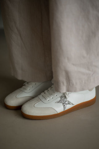 Shiloh White + Silver Glitter