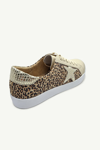 Sydney Leopard Beige + Gold