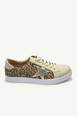 Sydney Leopard Beige + Gold