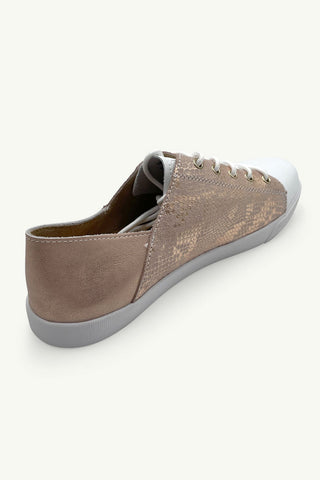 Vicki™ White Toe + Rose Gold Snake