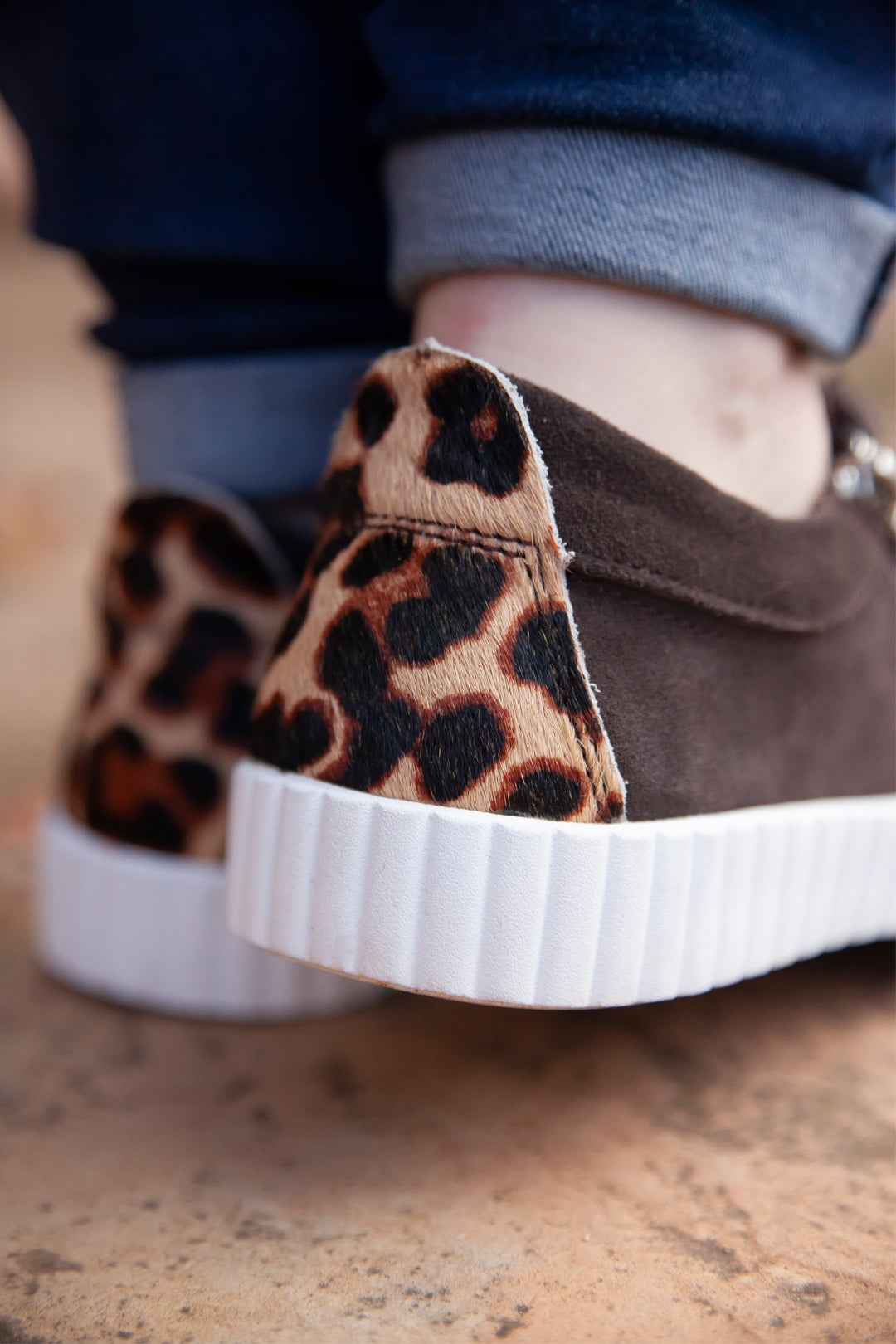 Valentina with Zip Hazelnut + Leopard