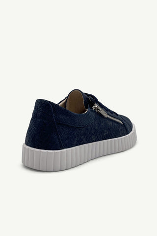 Valentina with Zip Navy Snake