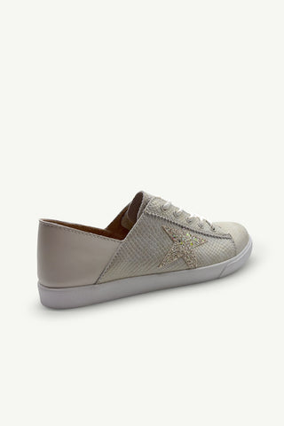 Vicki™ Beige Snake + White