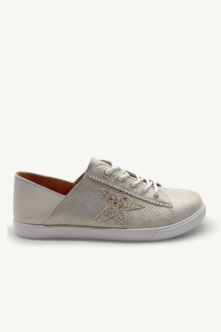 Vicki™ Beige Snake + White