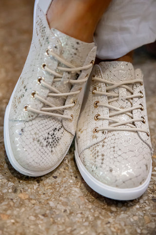 Vicki™ Gold Snake + Beige
