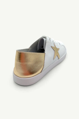 Vicki™ White + Gold Shimmer