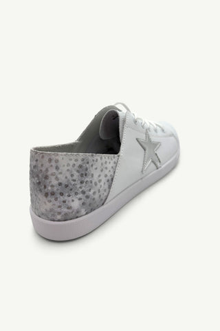 Vicki™ White + Grey Spots